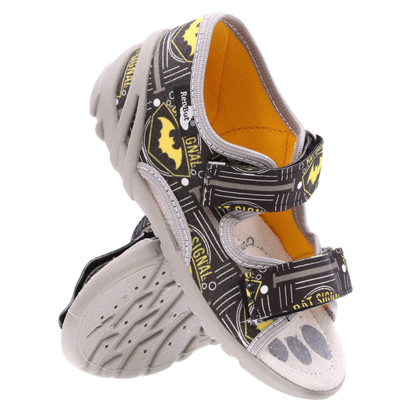 Kinder Textil Hausschuhe, Klettsandalen