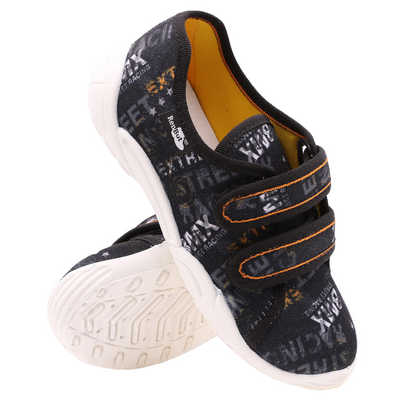 Kinder Hausschuhe Textilschuhe mit Klettverschluss