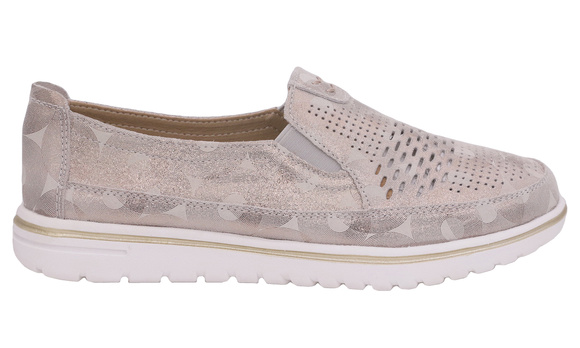 Damenschuhe Mokassins mit Gummizug