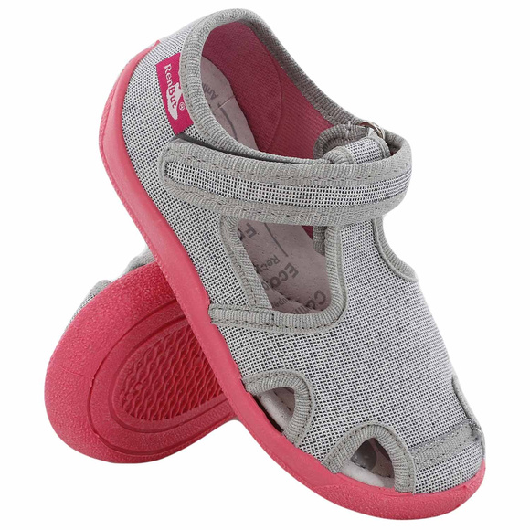 Kinder Hausschuhe Textilschuhe mit Klettverschluss