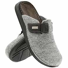 Herren-Hausschuhe, Schutz-Flip-Flops, Filz, Klettverschluss