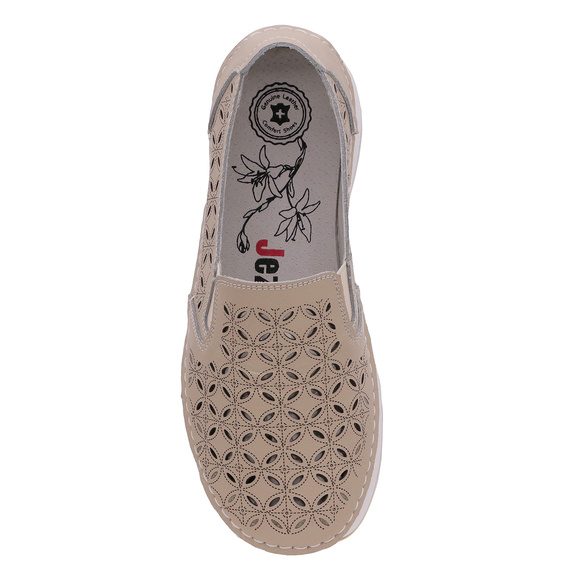 Damenschuhe Mokassins mit Gummizug