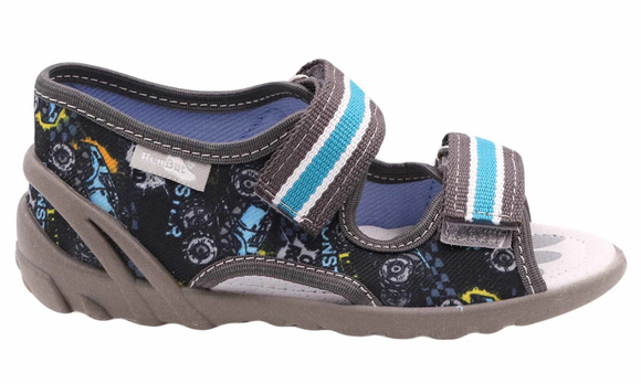 Kinder Textil Hausschuhe, Klettsandalen