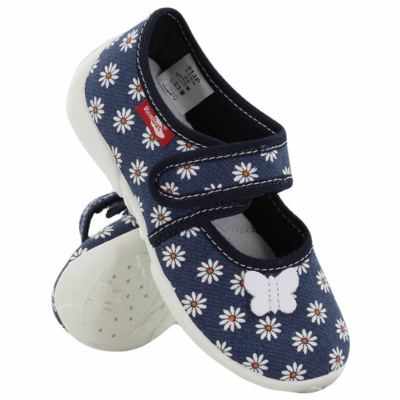 Kinder Hausschuhe Textilschuhe mit Klettverschluss