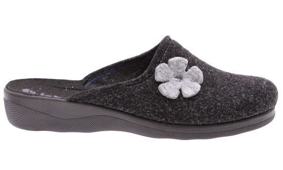 Damen Hausschuhe Filz Blume