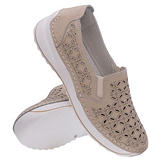 Damenschuhe Mokassins mit Gummizug