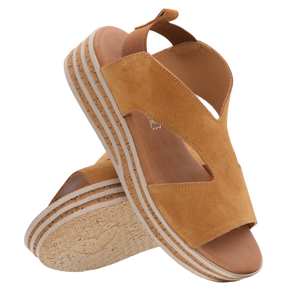 Damensandalen mit Gummiband