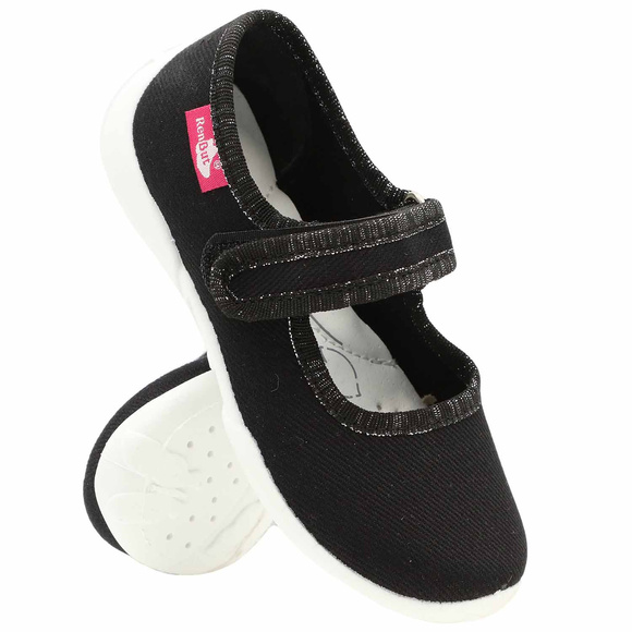 Kinder Hausschuhe Textilschuhe mit Klettverschluss