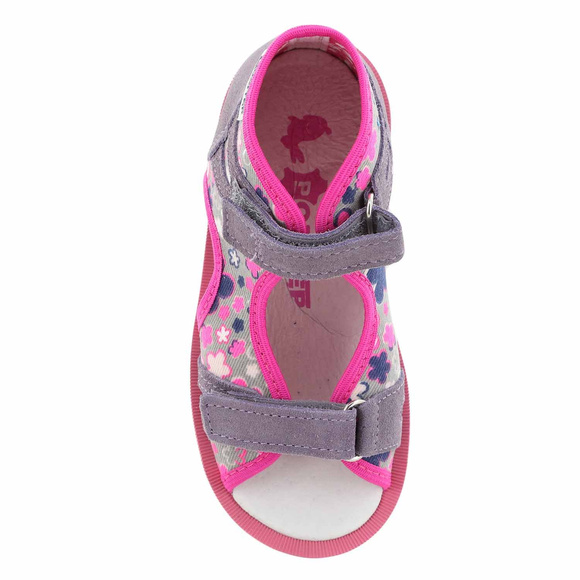 Kinderhausschuhe, Präventionsschuhe mit Klettverschluss