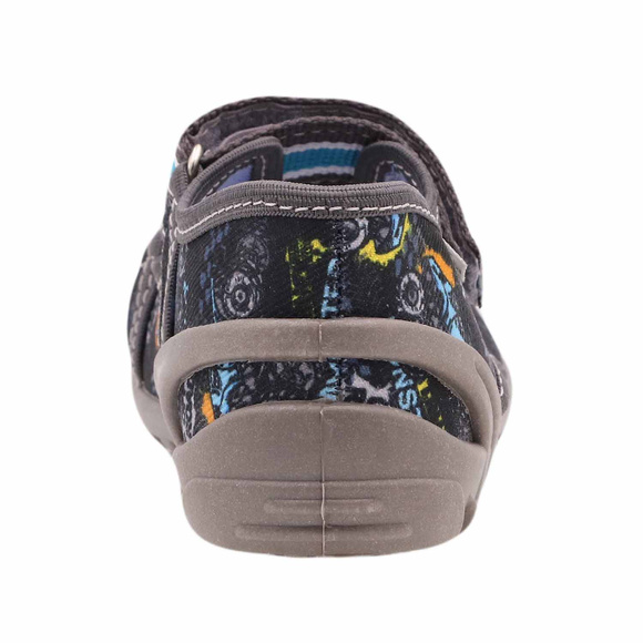 Kinder Textil Hausschuhe, Klettsandalen