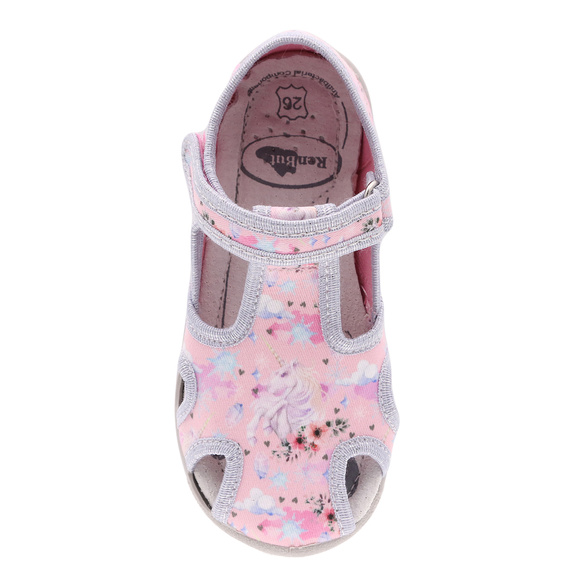 Kinder Hausschuhe Textilschuhe mit Klettverschluss