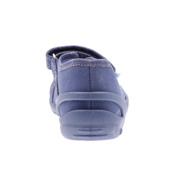 Kinder Textil Hausschuhe, Klettsandalen