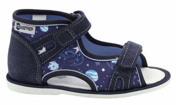 Kinderhausschuhe Prophylaxe Kosmos mit Klettverschluss