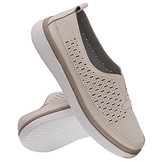 Damenschuhe durchbrochene Mokassins