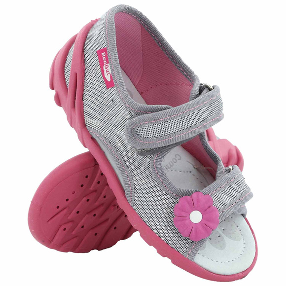 Kinder Textil Hausschuhe, Klettsandalen