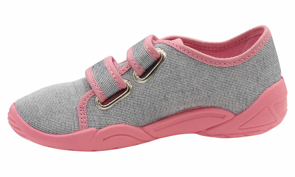 Kinder Hausschuhe Textilschuhe mit Klettverschluss