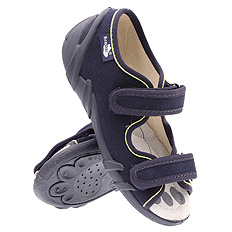 Kinder Textil Hausschuhe Sandalen mit Klettverschluss