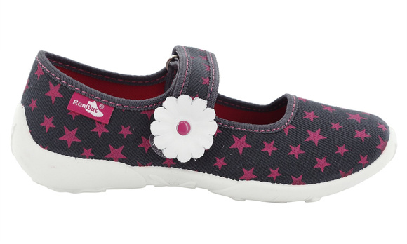 Kinder Hausschuhe Textilschuhe mit Klettverschluss