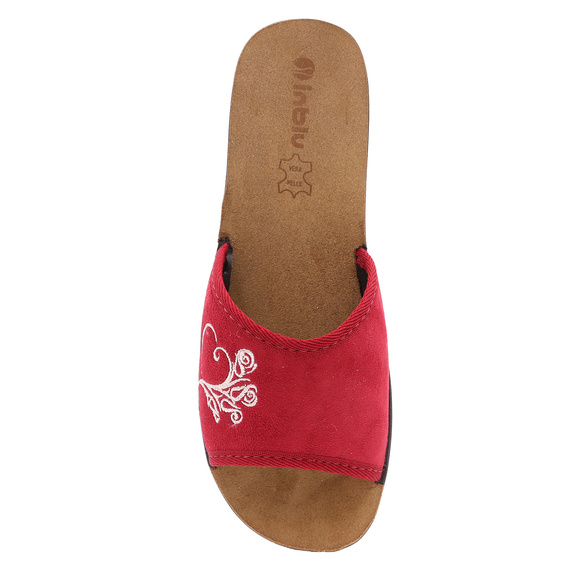 Niedrige Hausschuhe ohne Zehen Damen Hausschuhe Stickerei