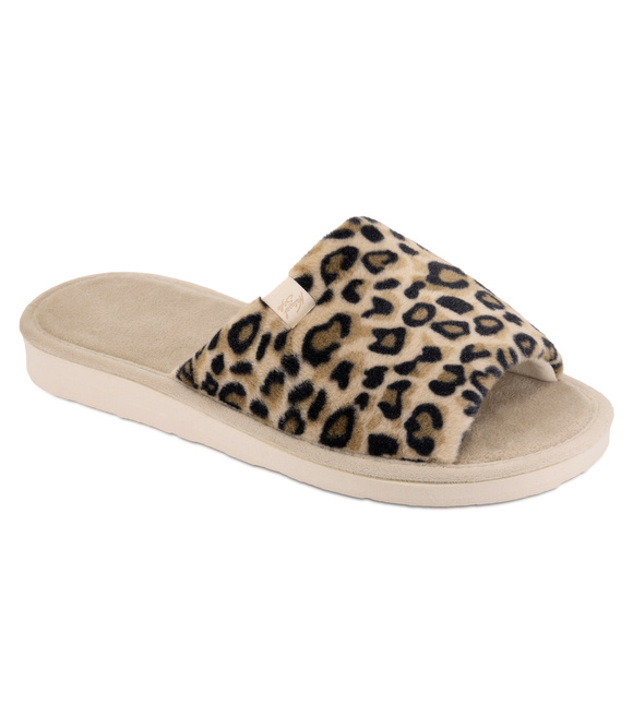 Damen Hausschuhe Hausschuhe mit offener Spitze in Leopardenmuster
