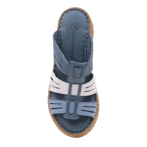 Hohe Damen-Flip-Flops mit Keilabsatz