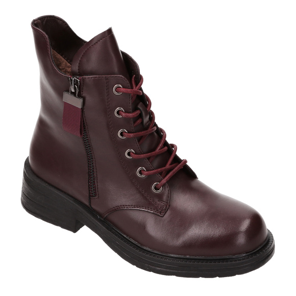 Damen Winterstiefel zum Schnüren mit Reißverschluss