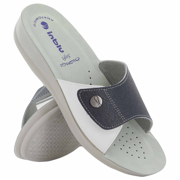 Medizinische Damen-Flip-Flops ohne Zehen, mit Klettverschluss