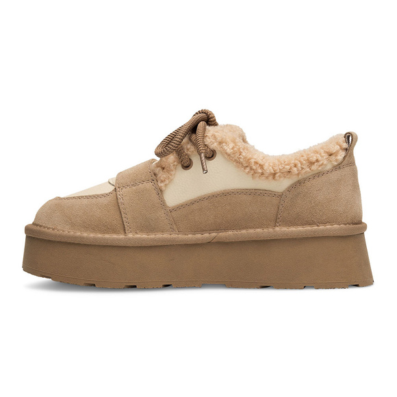 Damen Winterstiefel Schneestiefel niedrig geschnürt