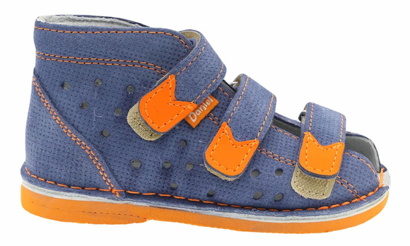 Kinder-Schutzpantoffeln mit Thomas-Absatz mit Klettverschluss