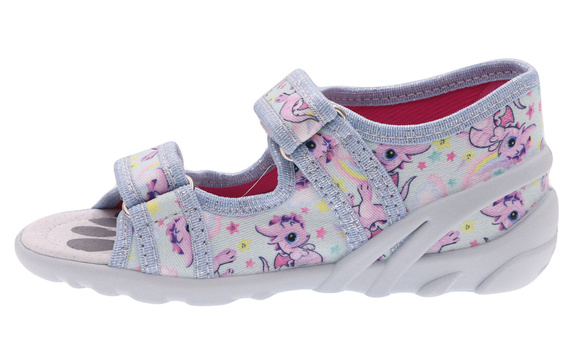 Kinder Textil Hausschuhe, Klettsandalen