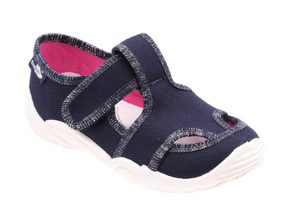 Kinder Hausschuhe Textilschuhe mit Klettverschluss