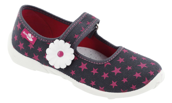 Kinder Hausschuhe Textilschuhe mit Klettverschluss