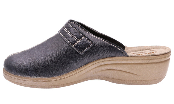 Damen Hausschuhe hoch Klett Hausschuhe