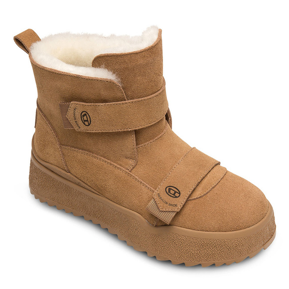 Damen Winterschneestiefel zum Schnüren mit Reißverschluss