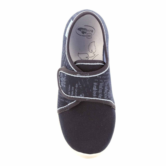 Kinder-Textilhausschuhe mit Klettverschluss