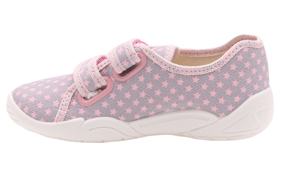 Kinder Hausschuhe Textilschuhe mit Klettverschluss