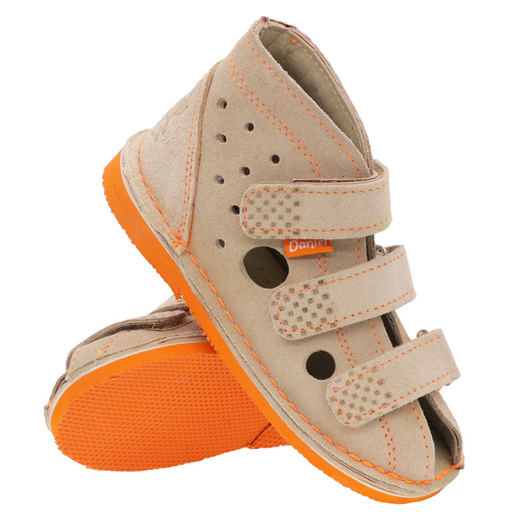 Kinder-Schutzpantoffeln mit Thomas-Absatz mit Klettverschluss