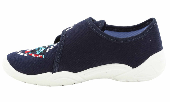 Kinder-Textilhausschuhe mit Klettverschluss