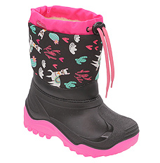 Kinder-Schneestiefel mit Alpaka-Manschette