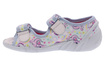 Kinder Textil Hausschuhe Sandalen mit Klettverschluss