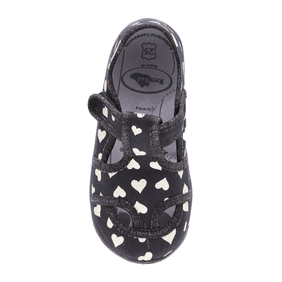 Kinder Hausschuhe Textilschuhe mit Klettverschluss