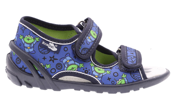 Kinder Textil Hausschuhe, Klettsandalen