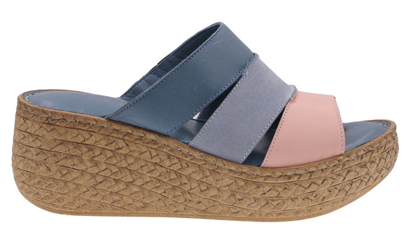 Hohe Damen-Flip-Flops mit Keilabsatz