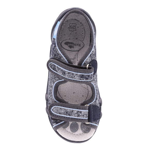 Kinder Textil Hausschuhe Sandalen mit Klettverschluss