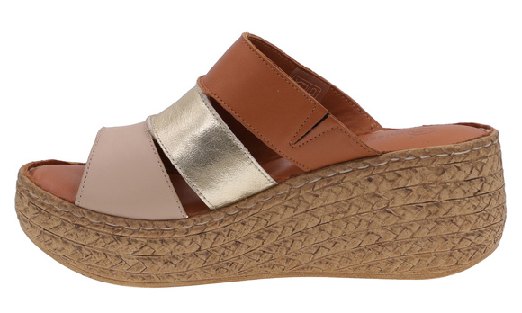 Hohe Damen-Flip-Flops mit Keilabsatz