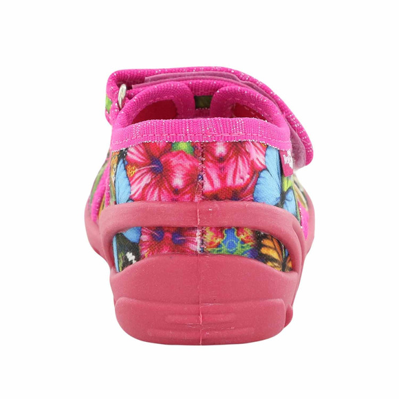 Kinder Textil Hausschuhe, Klettsandalen