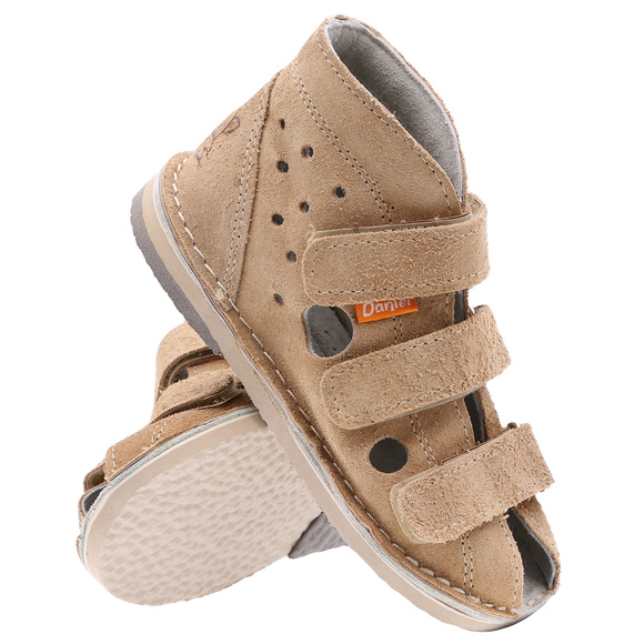 Kinder-Schutzpantoffeln mit Thomas-Absatz mit Klettverschluss