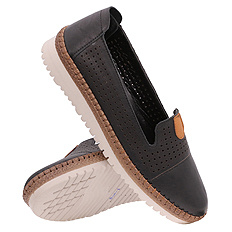 Damenschuhe durchbrochene Mokassins