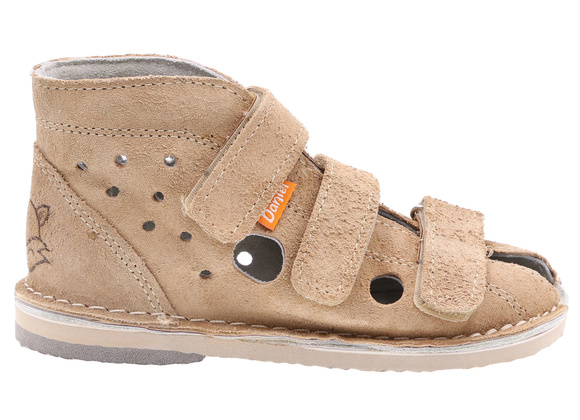 Kinder-Schutzpantoffeln mit Thomas-Absatz mit Klettverschluss