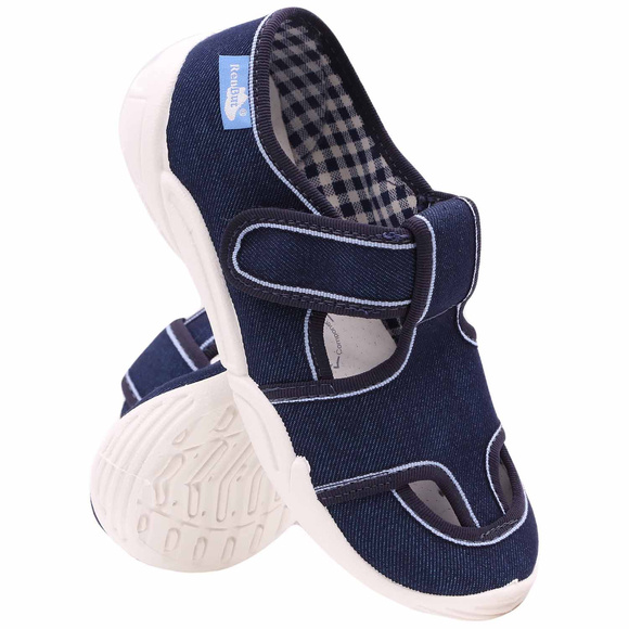 Kinder Hausschuhe Textilschuhe mit Klettverschluss